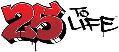 25 to Life title screen for Playstation 2